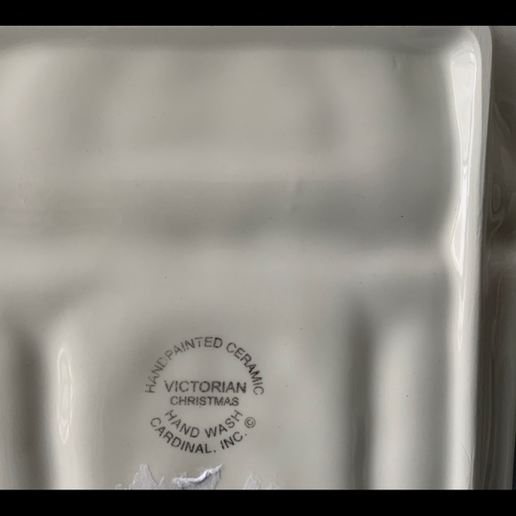 Cardinal Victorian Christmas 8” Plate - Picture 8 of 8